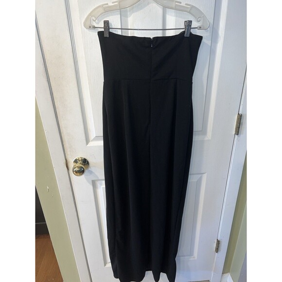 Lulus Maxi Dress Womens M Iconic Excellence Strapless Asymmetrical Column Formal - Picture 8 of 12